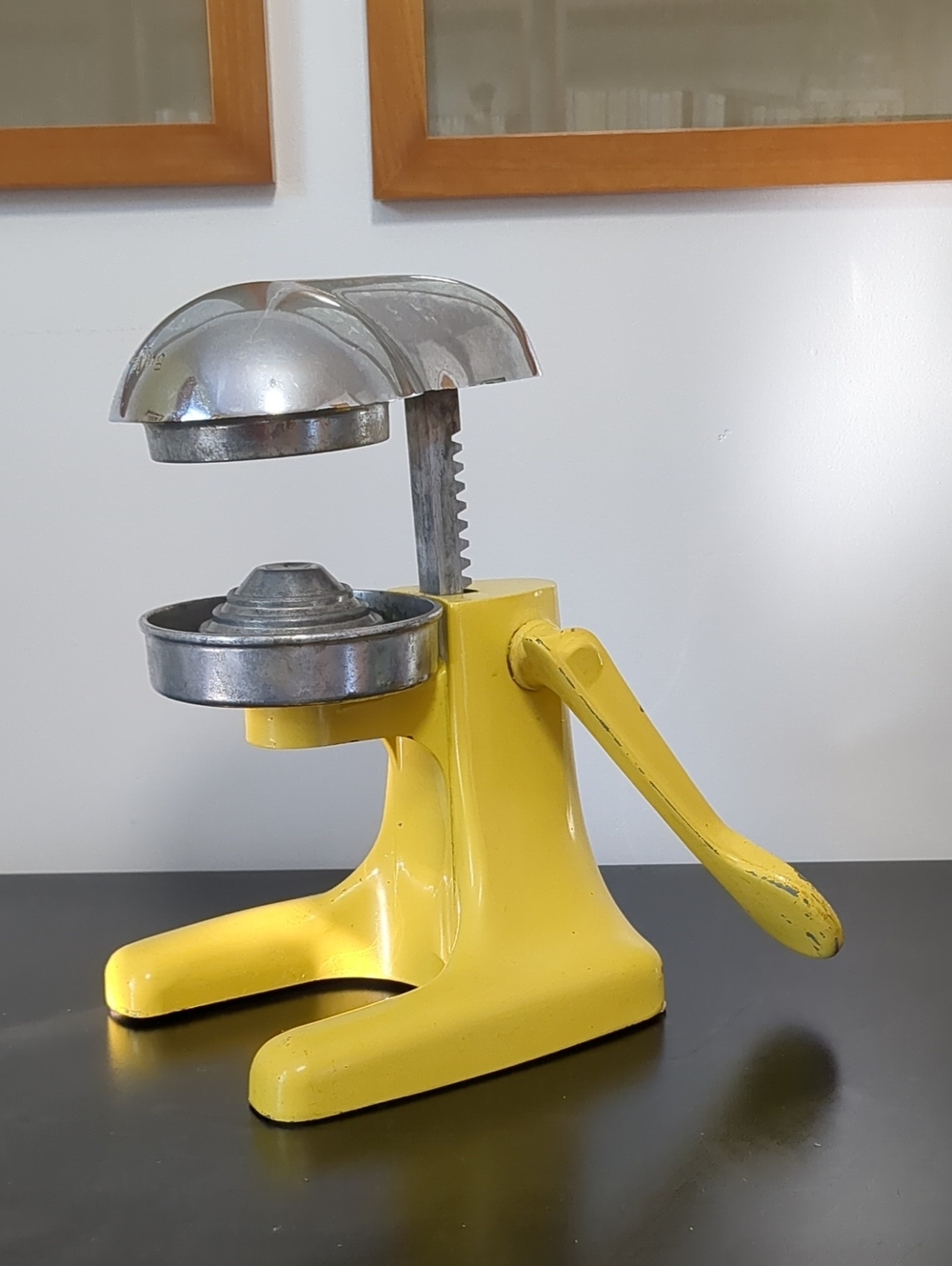 Vintage Juice King Yellow Hand Press Citrus Juicer